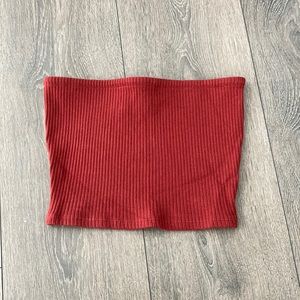 Burnt red tube top